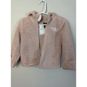 The North Face Baby Girls Hooded Campshire Bear Fleece Pink Jacket Size 12-18